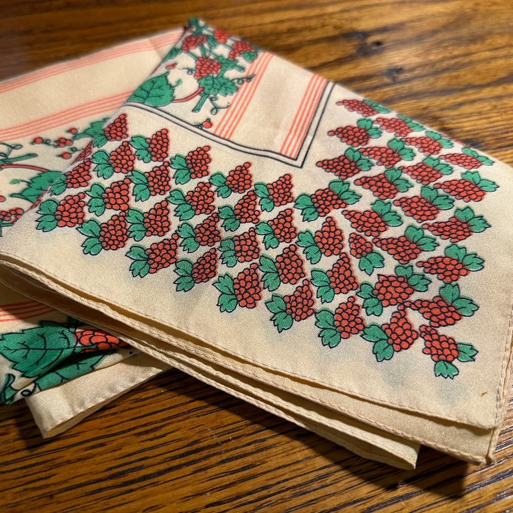Fem Italian Grape Print Scarf